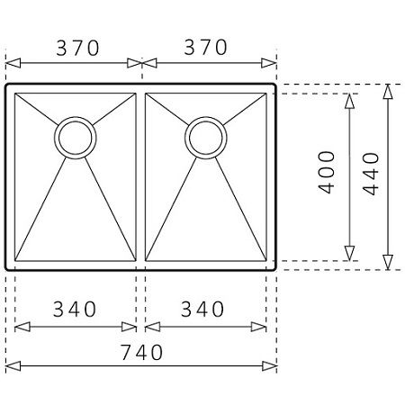  Chậu rửa chén Teka BE LINEA R15 2B 740 