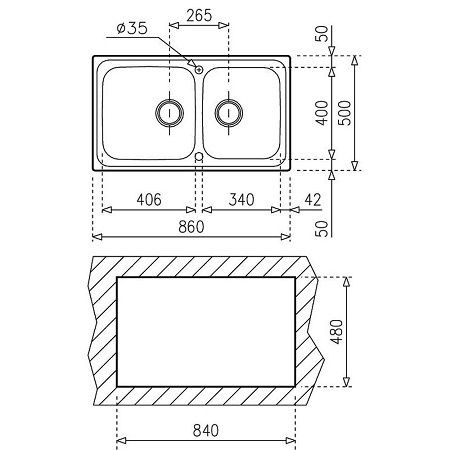  Chậu rửa chén Teka CLASSIC 860.500.2B 