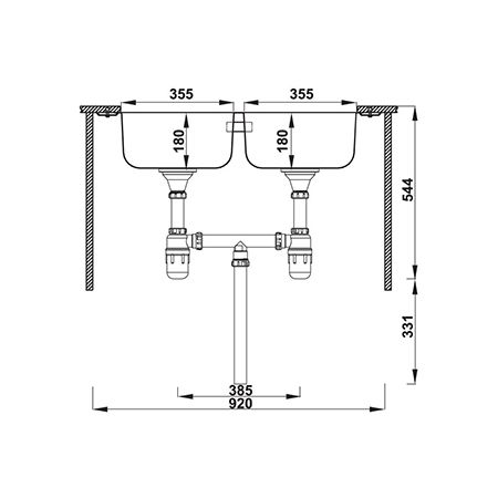  Chậu rửa chén bát Hafele CLAUDIUS HS-SD7848 567.20.506 