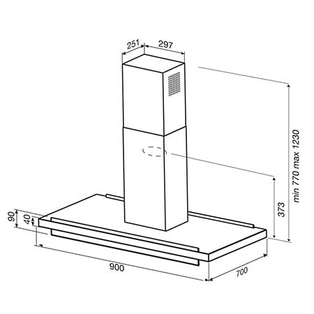  Máy hút khử mùi đảo Malloca JOINT-I900A 