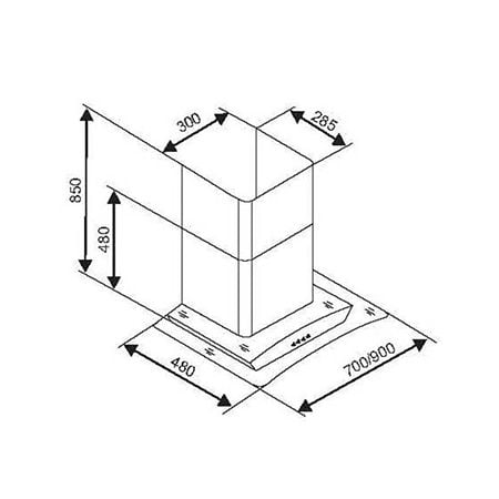  Máy hút mùi Sevilla SV- 3388/70 