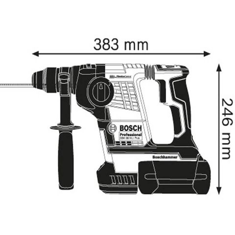  Máy khoan búa không dây với SDS-PLUS BOSCH GBH 36 V-LI PLUS PROFESSIONAL 