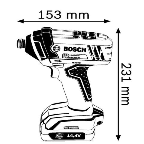  Máy khoan vặn bắt ốc vít dùng pin tặng phụ kiện Bosch GSR 1440-LI 2 PIN PROFESSIONAL 