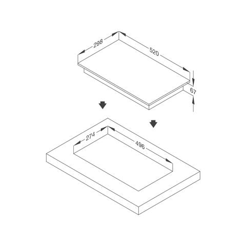  Bếp điện Malloca MDR 302 kính âm domino 2 điện 