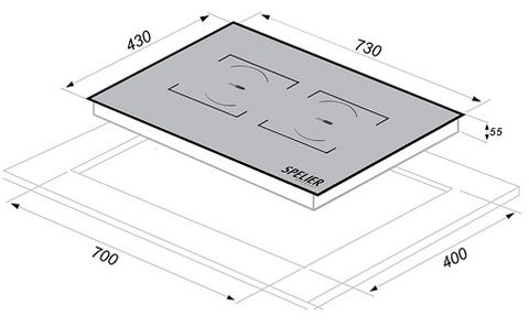  Bếp từ đôi SPELIER SPM – 968I 