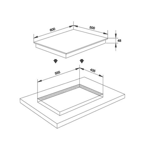  Bếp điện Malloca MH-03R kính âm 3 điện 