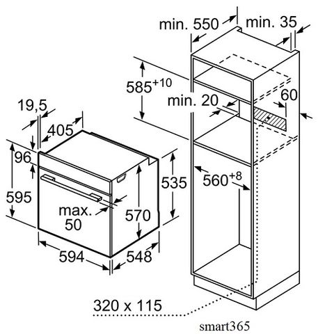  Lò nướng Bosch HBG5575S0A 