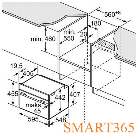  Lò nướng kết hợp vi sóng Bosch CMG633BB1 