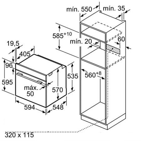  Lò nướng Bosch HBA512BR0 