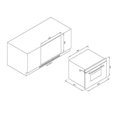  Lò nướng điện âm tủ MALLOCA MOV-65DA (KÍNH TRẮNG) 