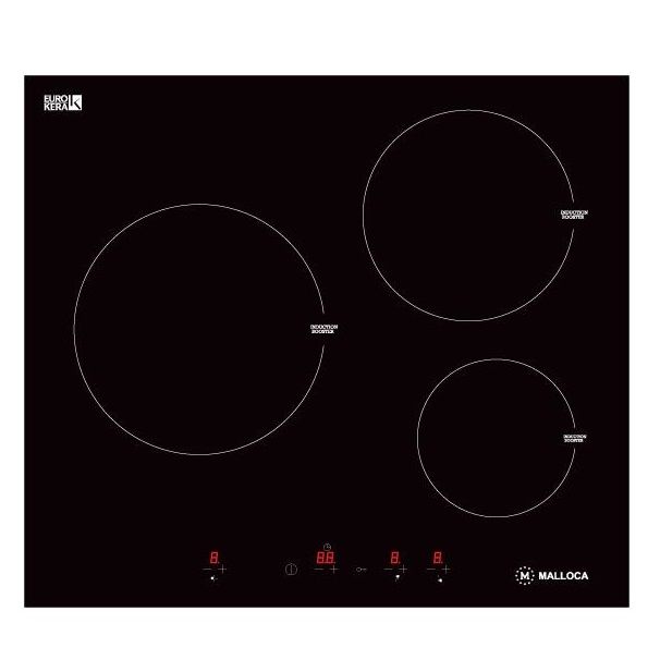 Bếp từ Malloca MH-03I kính âm 3 vùng nấu