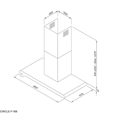  Máy húi khói, khử mùi Malloca CIRCLE F-188 