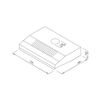 Máy hút khử mùi Malloca Classic H342.7 NEW