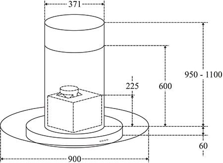  Máy hút khói khử mùi Sevilla SV-900D1 