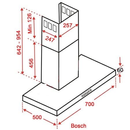  Máy hút mùi Bosch DWB07W651 