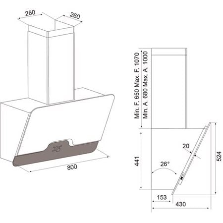  Máy hút khói, khử mùi DRIVE Malloca F-152B 