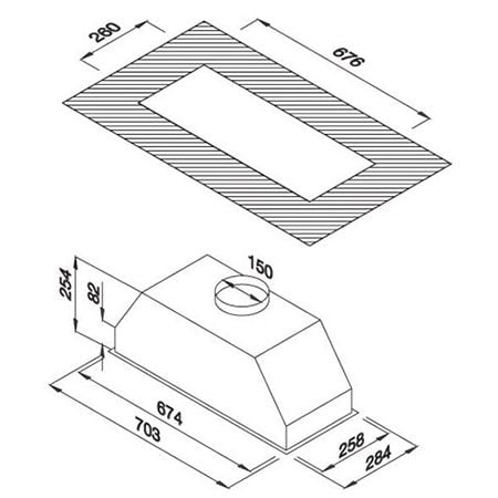  Máy hút mùi âm tủ Malloca VISSO-K7205 