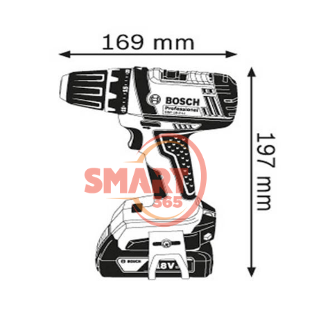  Máy khoan/bắt vít dùng pin Bosch GSR 18-2-LI Professional 