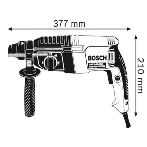  Máy khoan búa dùng mũi khoan SDS-PLUS BOSCH GBH 2-26 DRE Tặng kèm phụ kiện 