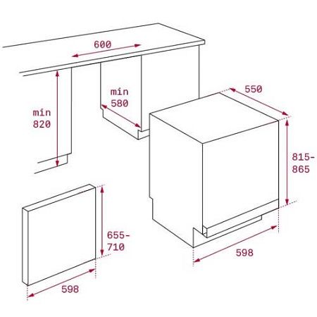  Máy rửa chén Teka DW8 55 FI 