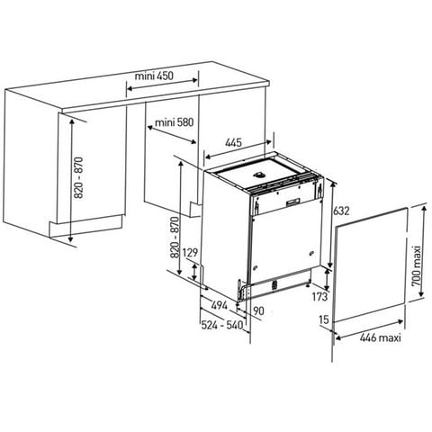  Máy rửa chén Bosch SPS46MI01E Seri 4 