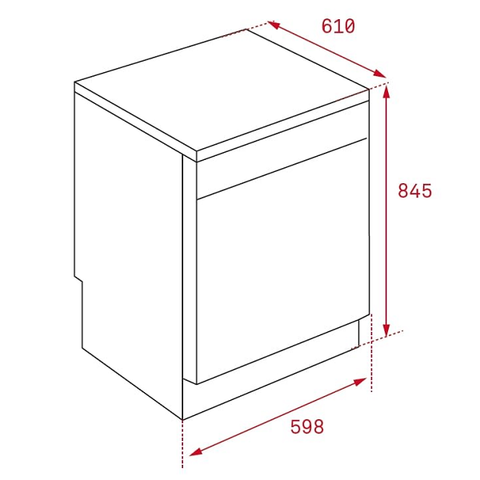  Máy rửa chén Teka LP9 850 INOX 