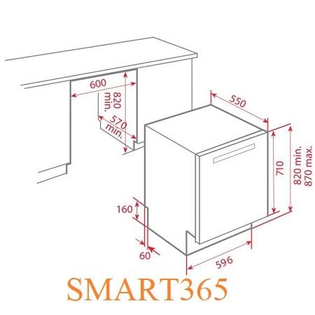  Máy rửa chén Teka DW8 80 FI 