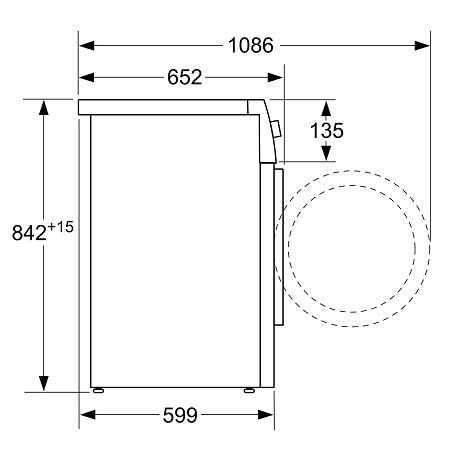  Máy sấy quần áo Bosch WTV74100SG 