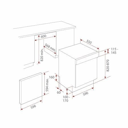  Máy rửa chén Teka DW9 55 S 