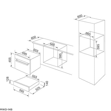  Ngăn giữ ấm Malloca MWD-14B 