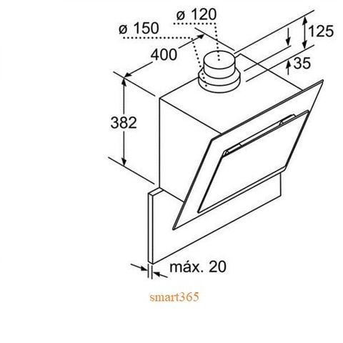  Máy hút mùi BOSCH DWK098G60 