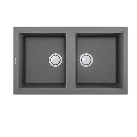 Chậu rửa đá Granite màu xám Malloca TITANIUM G-45073