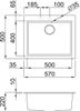 Chậu rửa đá Granite màu đất Malloca TORTORA K-10543