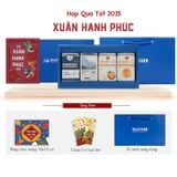  Hộp Quà Hạnh Phúc (Trà Oolong - Cà Phê Arabica - Mứt Cam - Hạt Điều) 