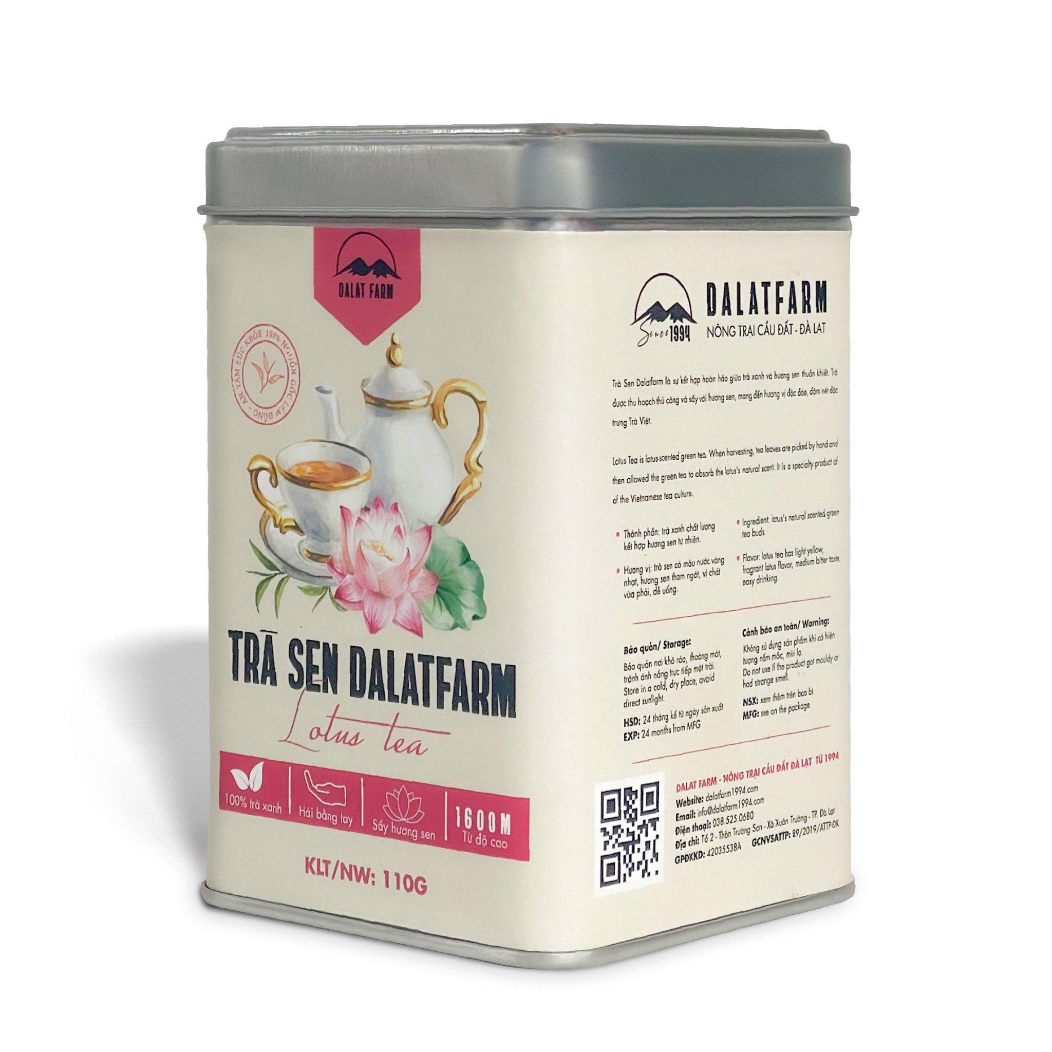  Trà Sen DalatFarm (dòng đặc biệt) - Hộp 110 g 