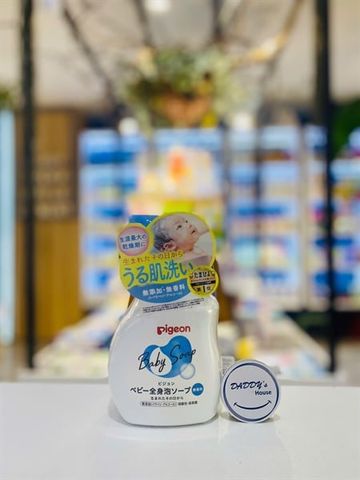 Sữa tắm gội tạo bọt Baby Soap Pigeon hương tự nhiên (500ml)