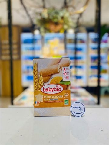 Bánh quy hữu cơ BabyBio lúa mạch, cam ngọt 8th (120g)