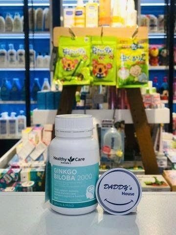 Viên uống vitamin bổ não Healthy Care Ginkgo 2000 - NK (100v)
