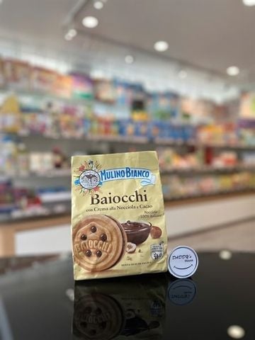 Bánh quy Mulino Bianco Baiocchi nhân kem cacao hạt phỉ (260g)