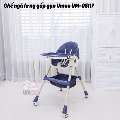 Ghế ăn gấp gọn Umoo Pomo (Màu xanh navy)