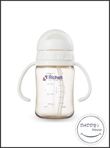 Bình ống hút PPSU Richell RC99123 trắng (200ml)
