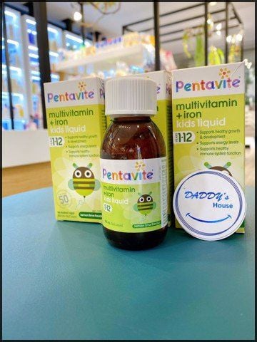 Penta-vite Liquid Multivitamins with Iron for Kids 1-12 yrs (100ml)