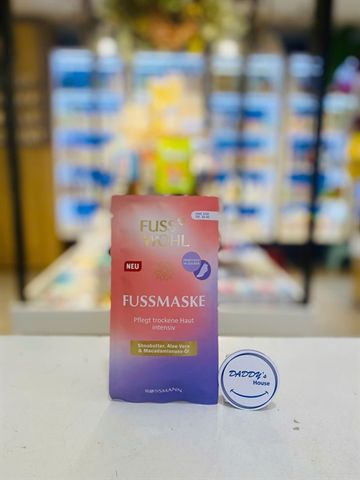 Mặt nạ dưỡng da chân chiết xuất bơ hạt mỡ và dầu hạt macca, lô hội Fuss Wohl Fussmaske (1 cặp)