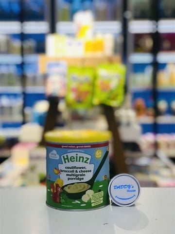 Bột cháo ngũ cốc, súp lơ, bông cải & phô mai Heinz 6th - UK (200g)