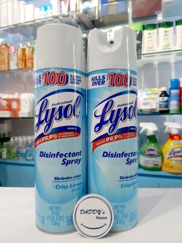 Xịt khử trùng Lysol crisp Linen scent vải lanh (538g)