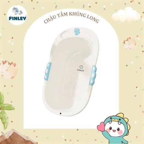 Thau chậu tắm khủng long Finley (Màu xanh dương)