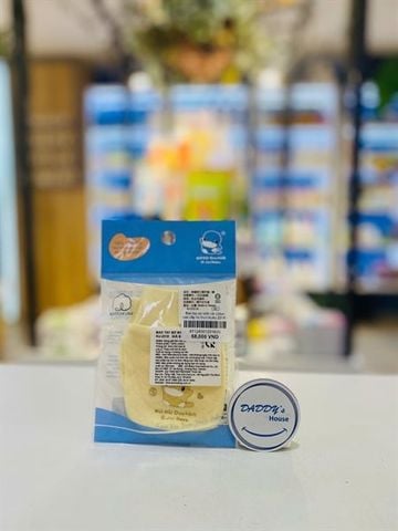 Bao tay sơ sinh vải cotton cao cấp bo thun KuKu 2316 - Màu vàng