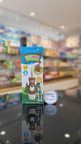 Bàn chải điện sóng âm có kèm sạc Brush - Baby - Bear (0 - 10 tuổi)