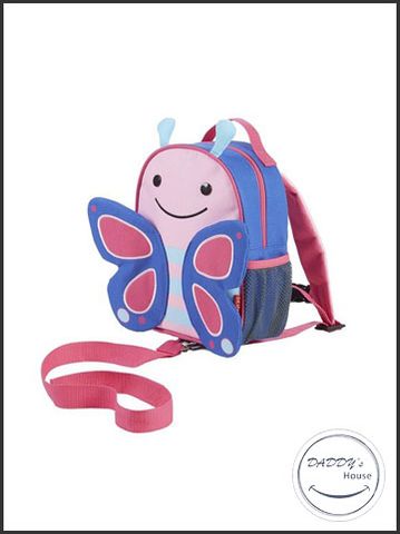 Ba lô kèm dây dẫn Skip Hop Butterfly (Pink)