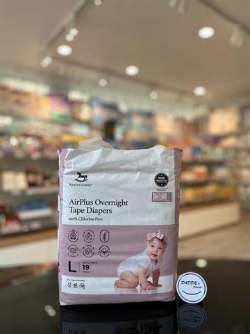 Tã dán ban đêm Applecrumby size L19 (9 - 13Kg)